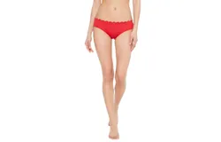 Kate Spade Core Scalloped Hipster In Rosa Red