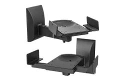 5 Core Speaker Wall Mount Adjustable Swivel 11 Inch Space Bookshelf Brackets Pair