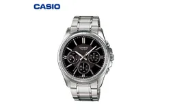 Casio Watch Men&apos;s Business Mechanical Quartz Watch&comma; Black MTP-1375D-1AVDF