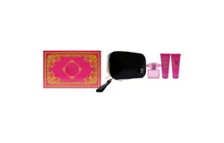 Versace Bright Crystal Absolu by Versace for Women - 4 Pc Gift Set - 3oz Eau de Parfum &comma; 3&period;4oz Shower Gel&comma; 3&period;4oz Body Lotion&comma; Bag - Black and Gold