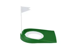Golf Putting Cup, Putter Practice Ball Drop Target, 15.7 x 12.7 cm Skills Training Aid with Flag