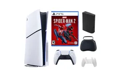 Playstation Slim Disc Bundle With Accessories&comma; and Spiderman Game