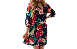 Shopin In La Moonlit Garden Floral Mini Dress In Multi