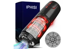 Electric Masturbator Hands Free Cup&comma; Fully Automatic Insertion Function Stretching Function Rotating Massage Function&comma; Men&apos;s Sex Toys&comma; Pocket Pussy Masturbator&comma; Men&apos;s Penis Masturbator