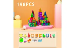 Skyscraper flagship set-198 pieces set ※Free storage box – 3D Magnet Building Blocks&comma; Creative Imagination&comma;