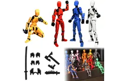 T13 Titans Figure&comma; 3D Printed Titan 13 Action Figures&comma;Dummy T13 Action Figure&comma; T13 Action Figure Multi-Jointed Movable&comma;Office Stress Relief Toys，Gifts&comma; Decorations&comma; Collectibles&period; &lpar;4Set A&rpar;