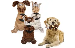 3 Pack Dog Squeak Toys&comma;Tough Layer Plush Dog Toys&comma; Puppy Teething Toys&comma; Dog Toys for Large Dogs&comma; Dog Stuffed Animals Chew Toy&comma;Teething Toys Pet Chew Toys&comma;Tuff Dog Toys for Puppies Large Dog