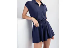 Rae Mode Luxury Jumpsuit In Navy