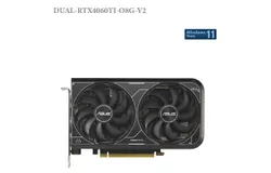 ASUS DUAL-RTX4060TI-O8G-V2&comma; with overclocked version&comma; axial fan design and 2-slot design&comma; equipped with 8GB GDDR6 memory&period;