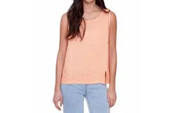 Charlie B Linen Top Tank In Natural