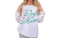 Charlie Southern Dog Mom Sweatshirt In White