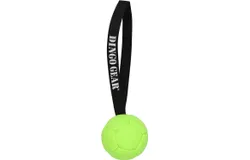 Dingo Gear Faux Leather Ball for Dog Training&comma; as Reward for Fetch tug of war&comma; for Strong Tugger&comma; Handmade&comma; 3in Green S02685