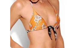 Seafolly Splendour Slide Tri Bikini Top In Honey