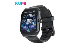 KUMl Ku7 Smartwatch 1&period;96 "Amoled 100&plus; Sport Mode NFc IP68 Waterproof Sport Bluetooth Monitoring Health Smartwatch