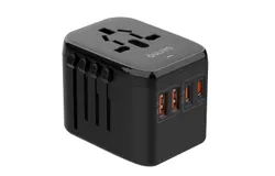Universal Travel Adapter&comma; International Power Plug Adapter-OL-217PQ&comma;Black