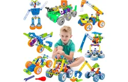 11-in-1 STEM Toys for Boys 4 5 6 7 8 years old and above&comma; Christmas Birthday Gift Creative Building Block Toys&comma; Kids Ages 4-8 &comma; Assembling Sets&comma; Educational Building Blocks&comma; Learning STEM Activities&comma; Robotics&comma; Creative Games