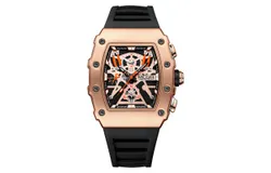 Men&apos;s Quartz Watches&comma; Sporty Silicone Strap Quartz Watches&comma; Fashionable Luminous Disc Chronograph Wristwatch