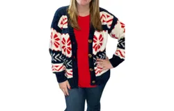 Heimish Usa Snowflake Sweater In Navy