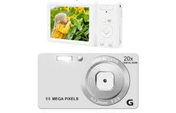 Digital Camera&comma; 4k 56mp Autofocus Camera&comma; With 20x Zoom Stabilization&comma; Suitable For Children&comma; Students&comma; Beginners&comma; Travelers&comma;Silver