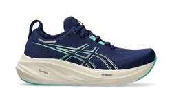 Asics Women&apos;s Gel-Nimbus 26 Shoes In Blue Expanse&sol;aurora Green
