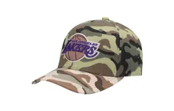 Mitchell & Ness Men&apos;s Nba La Lakers Woodland Desert Snapback Cap In Camo Woodland