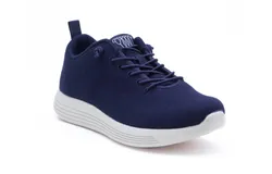 Woolloomooloo Women&apos;s Cheviot Sneaker In Navy Merino Wool