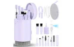 Laptop Phone Screen Cleaner Kit&comma;  20-in-1 Electronic Device Clean Tool for Camera PC Monitor Earbud TV Tablet Car Screens，purple