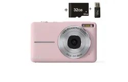 Digital Camera&comma; FHD 1080P Camera&comma; Digital and Shoot Camera with 16X Zoom Anti Shake&comma;PINK