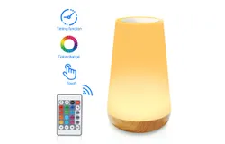 LED Night Light&comma; Smart Bedside Table Lamp&comma; Touch Control&comma; Dimmable&comma; USB Rechargeable&comma; Portable&comma; Color Changing RGB for Men&comma; Women&comma; Children&comma; Bedroom&comma; Camping &lpar;Warm White&rpar;
