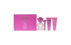 Moschino Toy 2 Bubble Gum by Moschino for Women - 4 Pc Gift Set 3&period;4oz Eau de Toilette Spray&comma; 0&period;33oz Eau de Toilette Spray&comma; 3&period;4oz Body Lotion&comma; 3&period;4oz Bath and Shower Gel