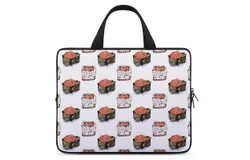 Caviar Sushi Pattern Laptop Bag Women Man 10 12 13 15 17 Inch Office Notebook Travel Computer Handbag Waterproof Bag Notebook Cover