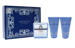 Versace Eau Fraiche by Versace for Men - 3 Pc Gift Set 1&period;7oz Eau de Toilette&comma; 1&period;7oz Bath and Shower Gel&comma; 1&period;7oz After Shave Balm