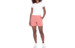 Iltm Lisa Solid Palermo Shorts In Flamingo