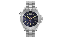 LIGE fashion men's automatic mechanical men's watches super luminous diving watch men's mechanical watch 1802-silver blue