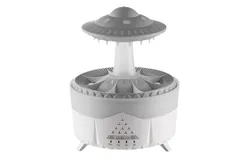 Cloud Humidifier Night Light with Rain Cloud Diffuser and 7 Color Changing&comma; Aroma Diffuser Desktop Fountain Bedside for Sleep Relaxing Water Drops Sound