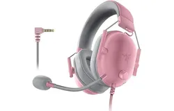 Razer BlackShark V2 X Gaming Headset&colon; 7&period;1 Surround Sound - 50mm Drivers - Memory Foam Cushions - for PC&comma; PS4&comma; PS5&comma; Switch - 3&period;5mm Audio Jack - Quartz Pink