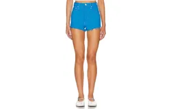 Mother Tune Up Bona Fide Short Fray In Blue Aster