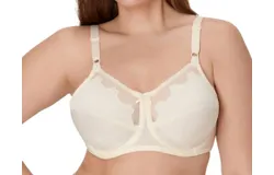 Bali Flower Underwire Bra In Light Beige