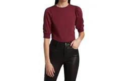 Frame Frankie Tee In Oxblood