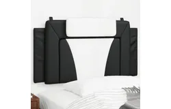 Headboard Cushion Black and White 39&period;4" Faux Leather