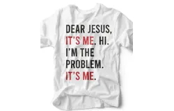 Ruby’S Rubbish Dear Jesus Christian Graphic Tee In White