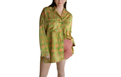 Show Me Your Mumu Johns Button Down Shirt In Palm Deco