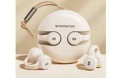 Monster XKT21 Bluetooth Headset Wireless Sports Bone Conduction No In-Ear Clip-On Hanging Ear High Quality-cream