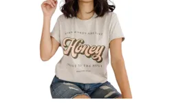 Ppd Wholesale Kind Words Are Like Honey Tee In Beige
