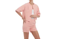 Patty Kim Chloe Shorts In Neon Coral