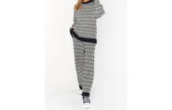 Show Me Your Mumu Samson Lounge Pants In Metro Geo Knit