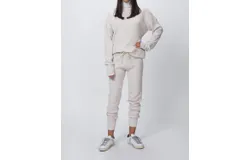 Varley Florence Sweatpant In Neutral Knit