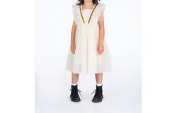 Rock Your Baby Butterfly Tulle Dress In Cream