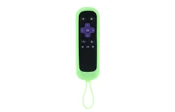 Silicone Remote Control Case Luminous Anti-Dirty TV Remote Control Case Suitable for TCL Roku&comma; Hisense Roku&comma; Onn Roku&comma; Sharp Roku&comma; Element Roku&comma; Westinghouse Roku&comma; Philips Roku&comma; Insignia Roku&comma; JVC Roku&comma; RCA Roku&comma; Hitachi Roku and Sanyo Roku Remote Co
