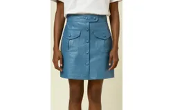 Frnch Daryl Mini Skirt In Bleu Azur